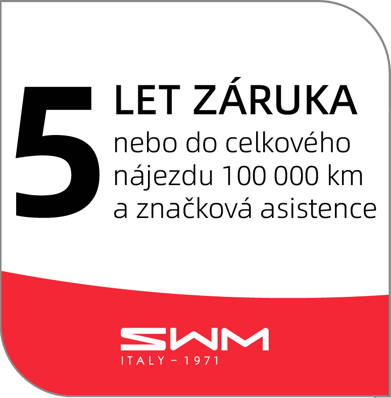 5 let záruka SWM 5 let záruka